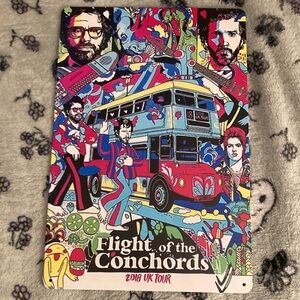Flight of the Conchords wall art Tour metal sign Jemaine Clement Bret McKenzie